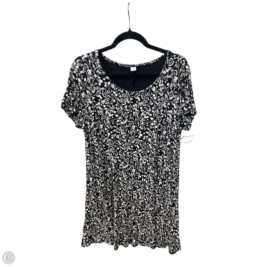 Dress Casual Midi By Old Navy In Black & White, Size: Xl