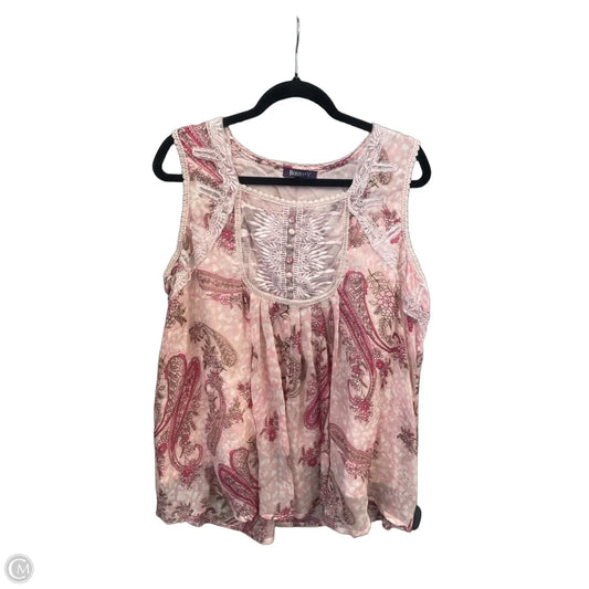 Top Sleeveless By Roamans In Pink, Size: 3x