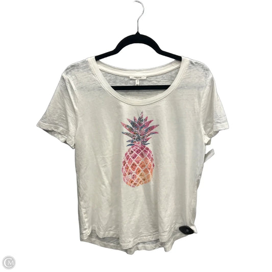 Top Short Sleeve By Maurices In White, Size: M