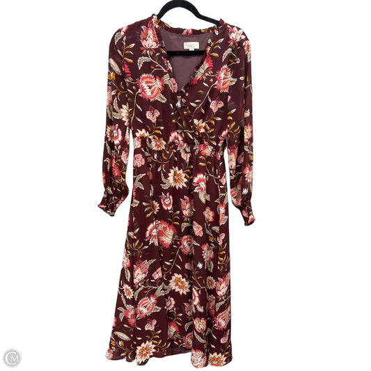 Dress Casual Maxi By Loft In Purple, Size: M
