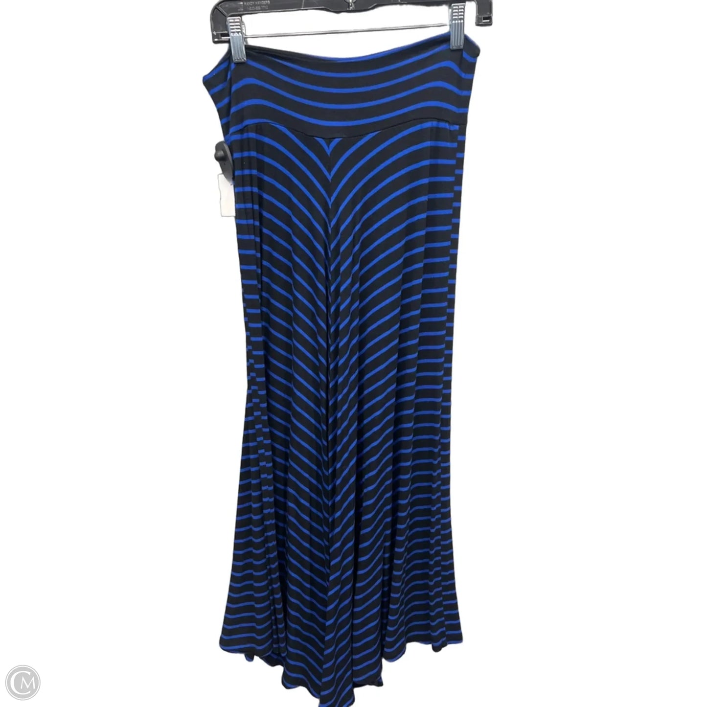 Skirt Maxi By Ab Studio In Black & Blue, Size: 8