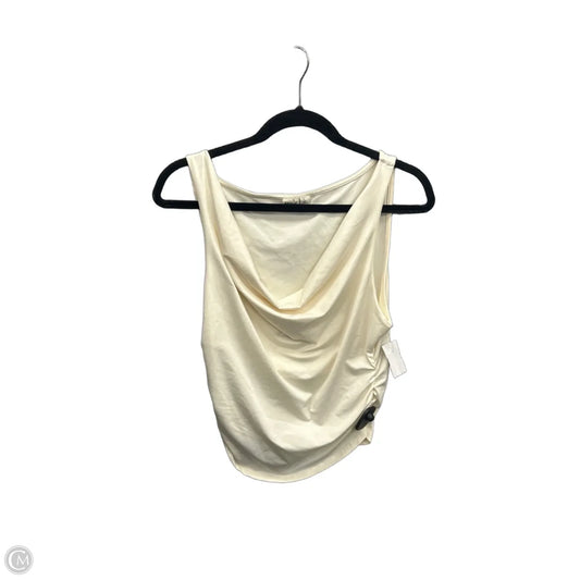 Top Sleeveless By Clothes Mentor In Cream, Size: L