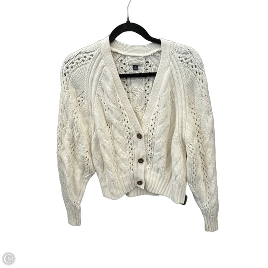 Sweater Cardigan By Universal Thread In Cream, Size: M