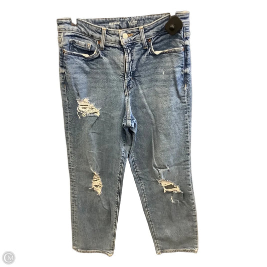 Jeans Straight By Old Navy In Blue Denim, Size: 10