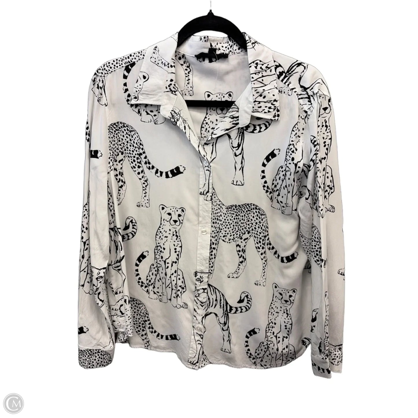Top Long Sleeve By Jane And Delancey In White, Size: Xl