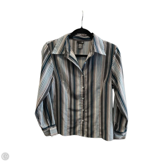 Top Long Sleeve By East 5th In Striped Pattern, Size: M