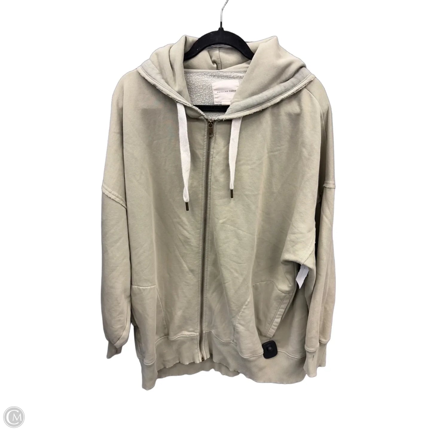 Sweatshirt Hoodie By American Eagle In Green, Size: L