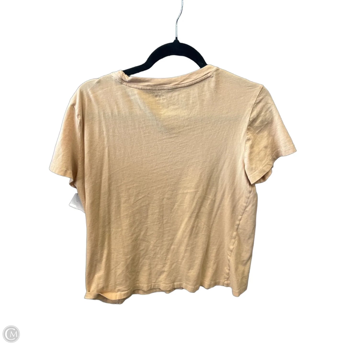 Top Short Sleeve By Gap In Yellow, Size: M