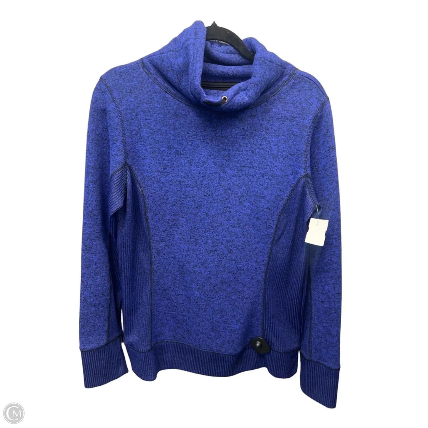 Athletic Sweatshirt Collar By Tek Gear In Blue, Size: M