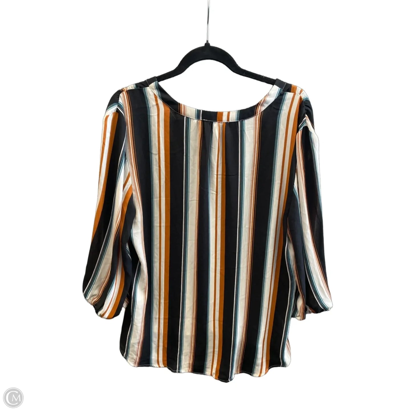 Top Long Sleeve By Maurices In Striped Pattern, Size: Xl