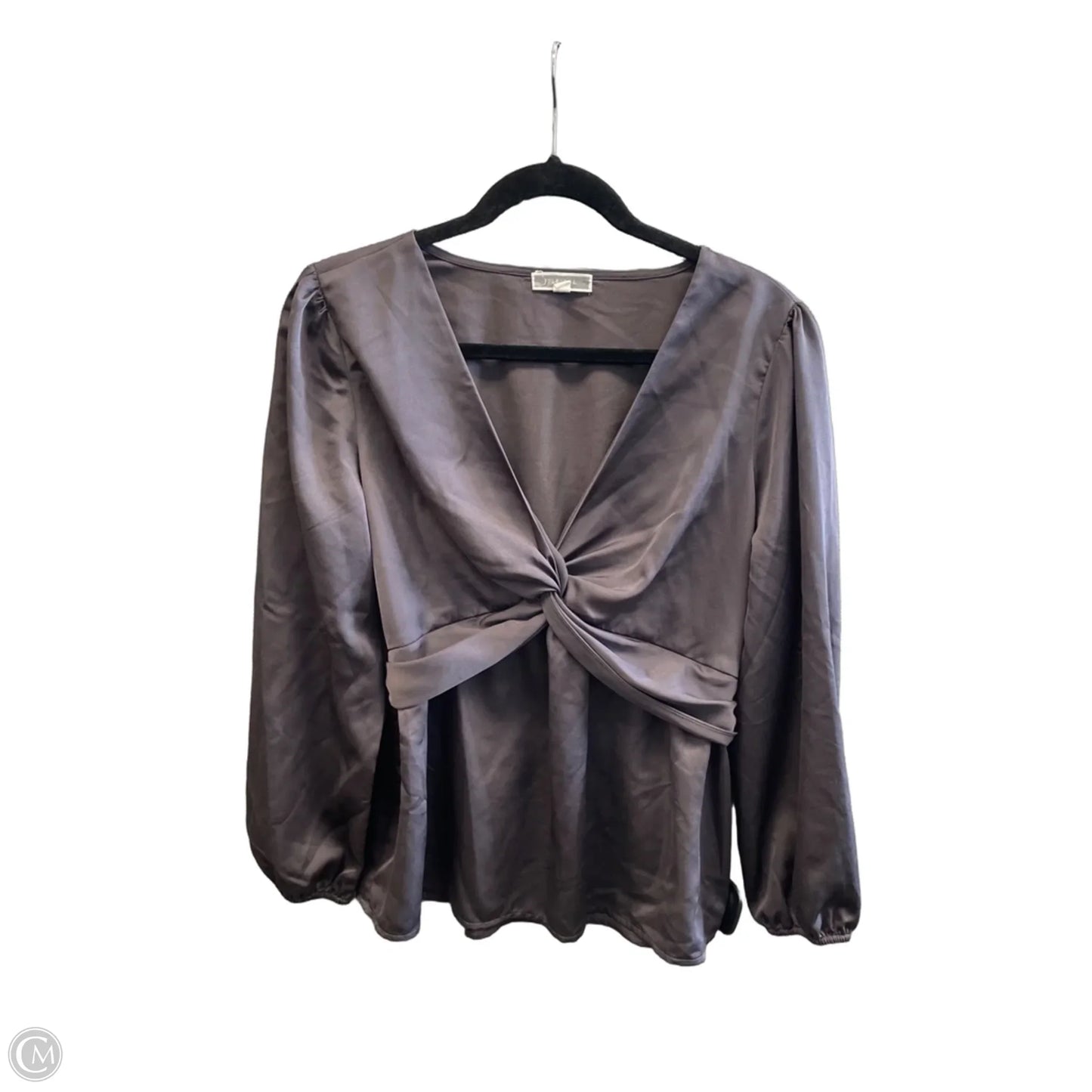 Blouse Long Sleeve By Pleione In Purple, Size: S