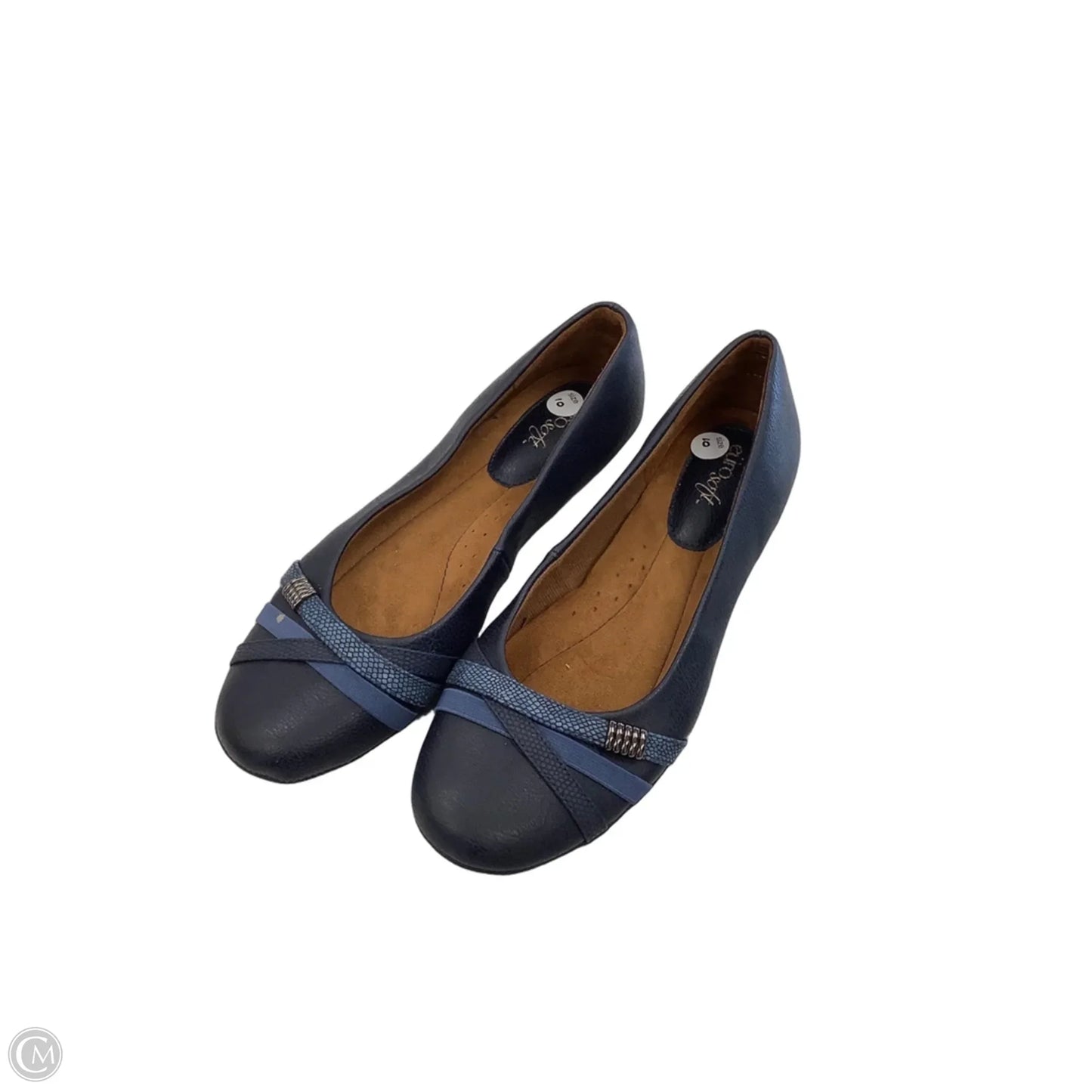 Shoes Flats By Sofft In Navy, Size: 10