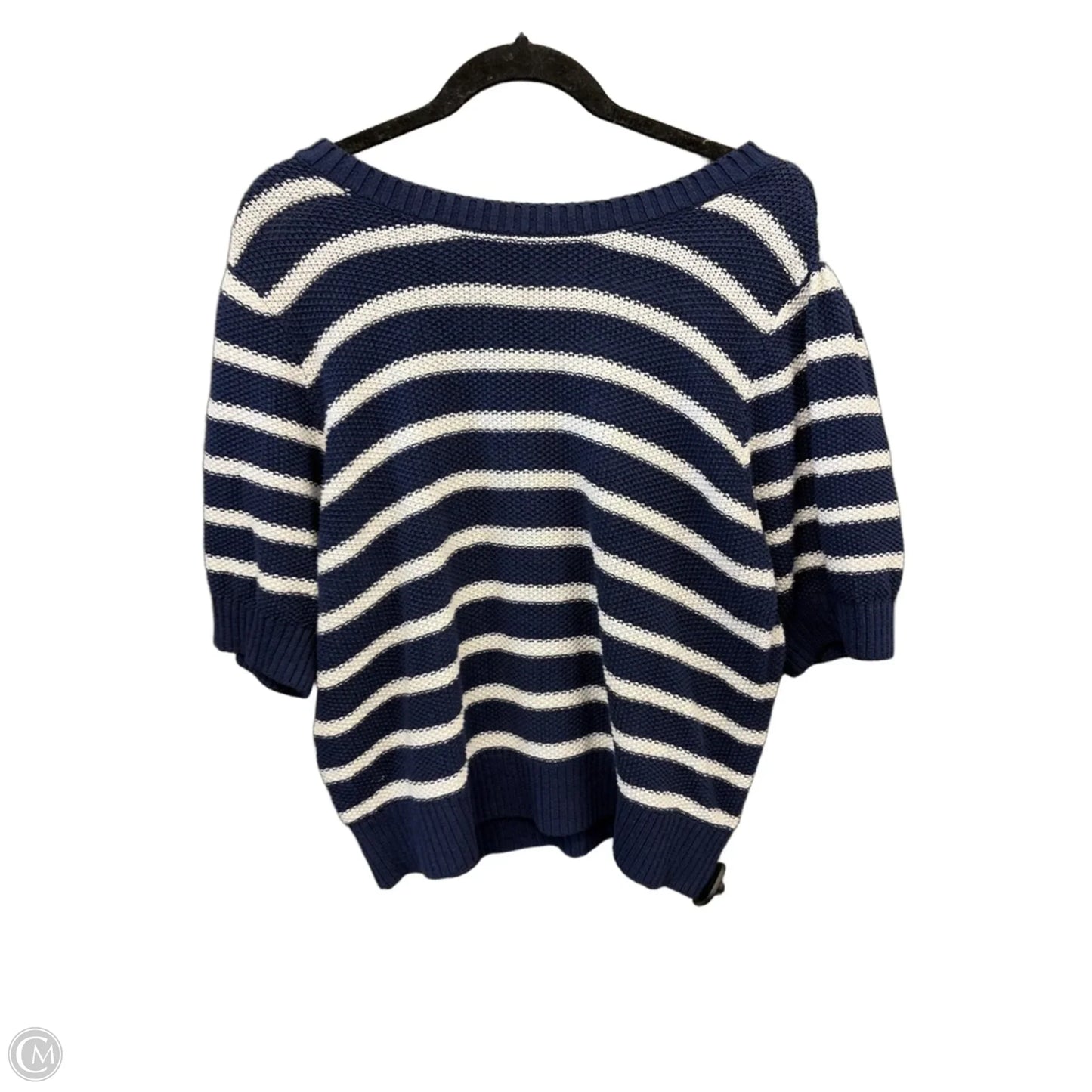 Sweater Short Sleeve By Sonoma In Striped Pattern, Size: Xxl