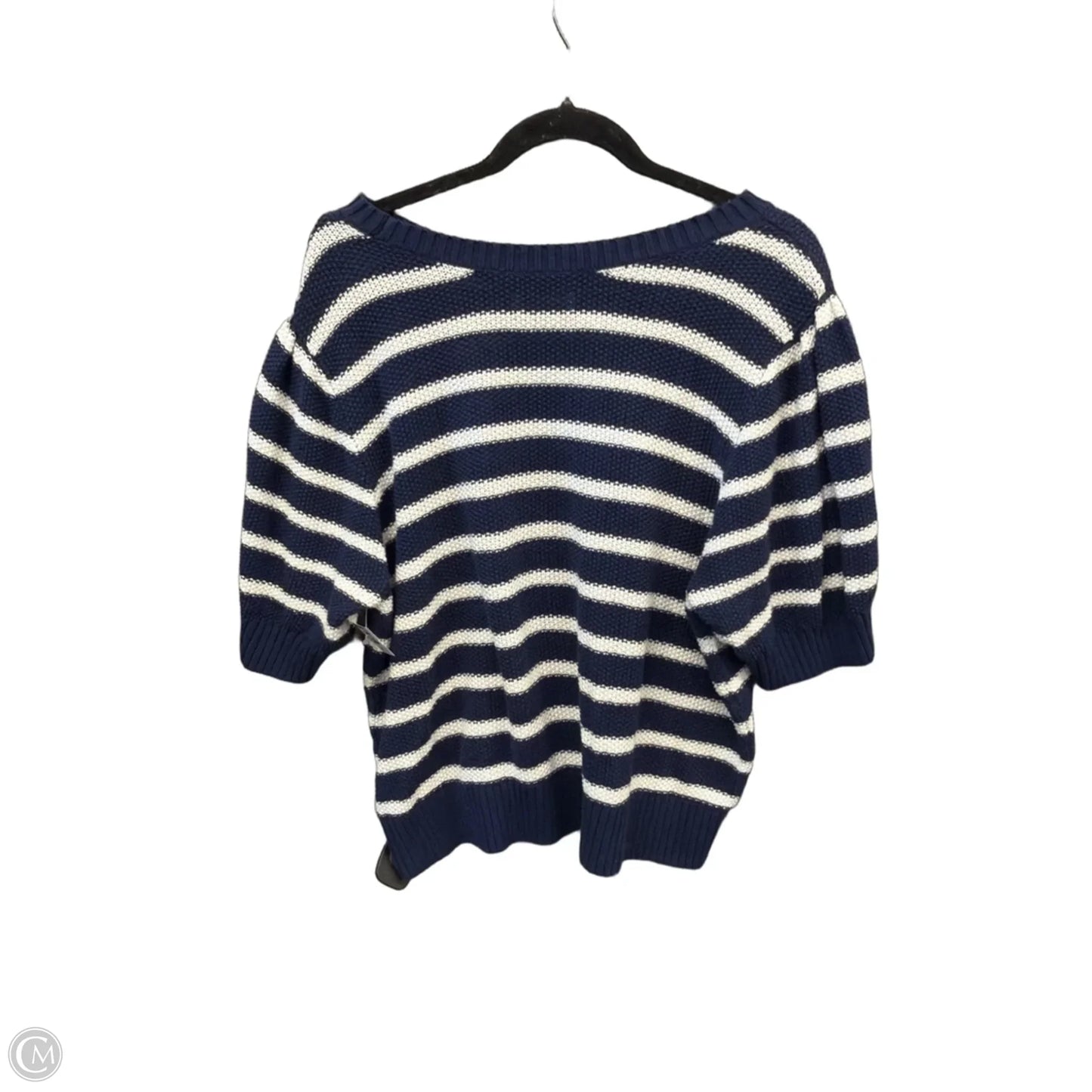 Sweater Short Sleeve By Sonoma In Striped Pattern, Size: Xxl