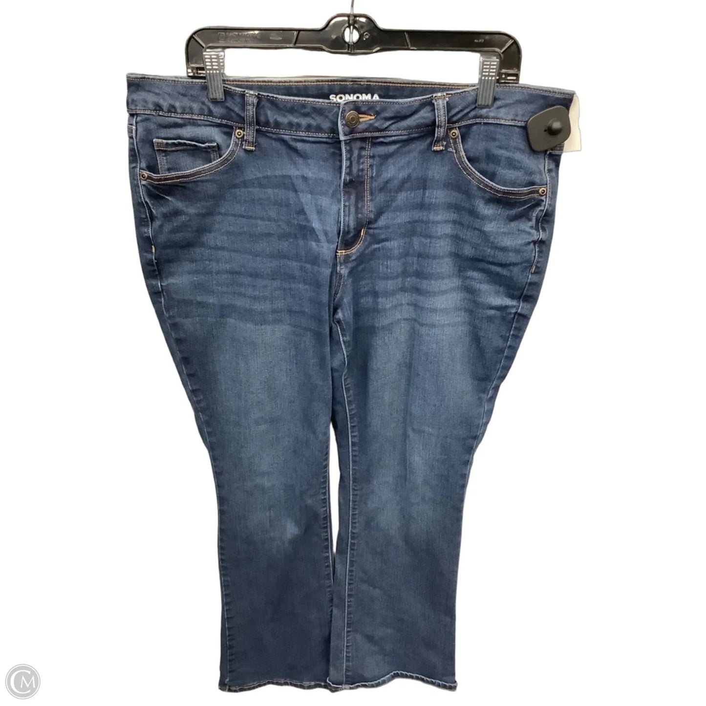 Jeans Straight By Sonoma In Blue Denim, Size: 16