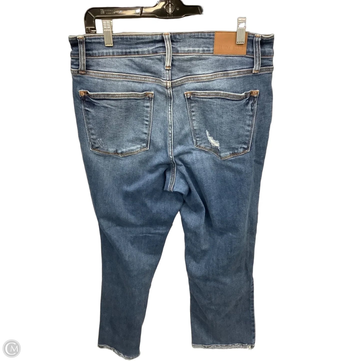 Jeans Straight By Judy Blue In Blue Denim, Size: 14
