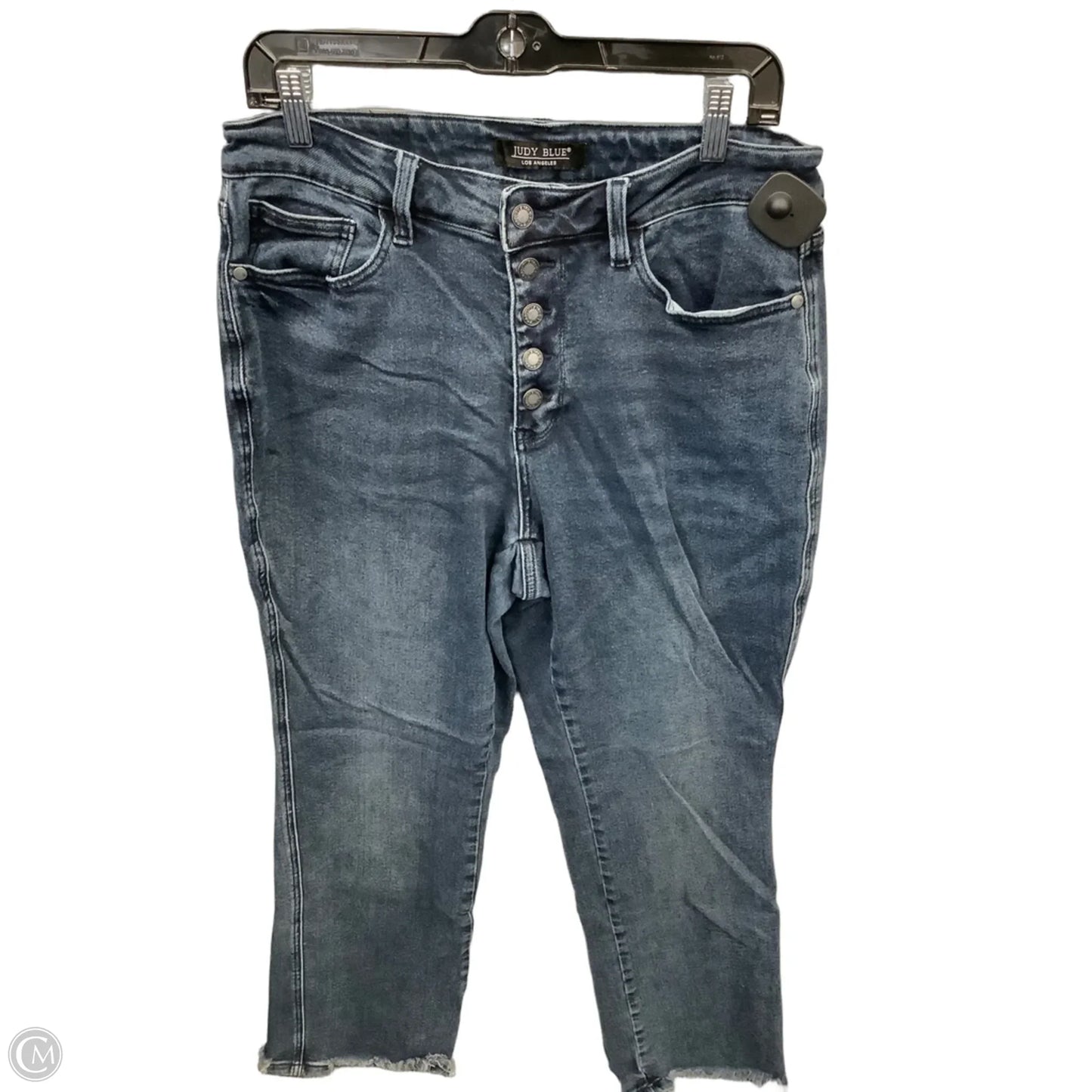 Jeans Straight By Judy Blue In Blue Denim, Size: 14