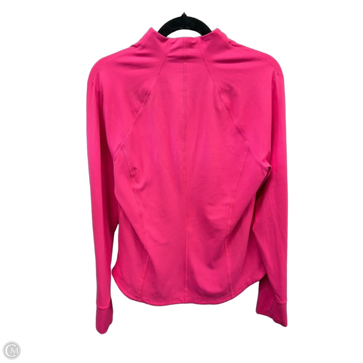 Athletic Top Long Sleeve Collar By Athleta In Pink, Size: L