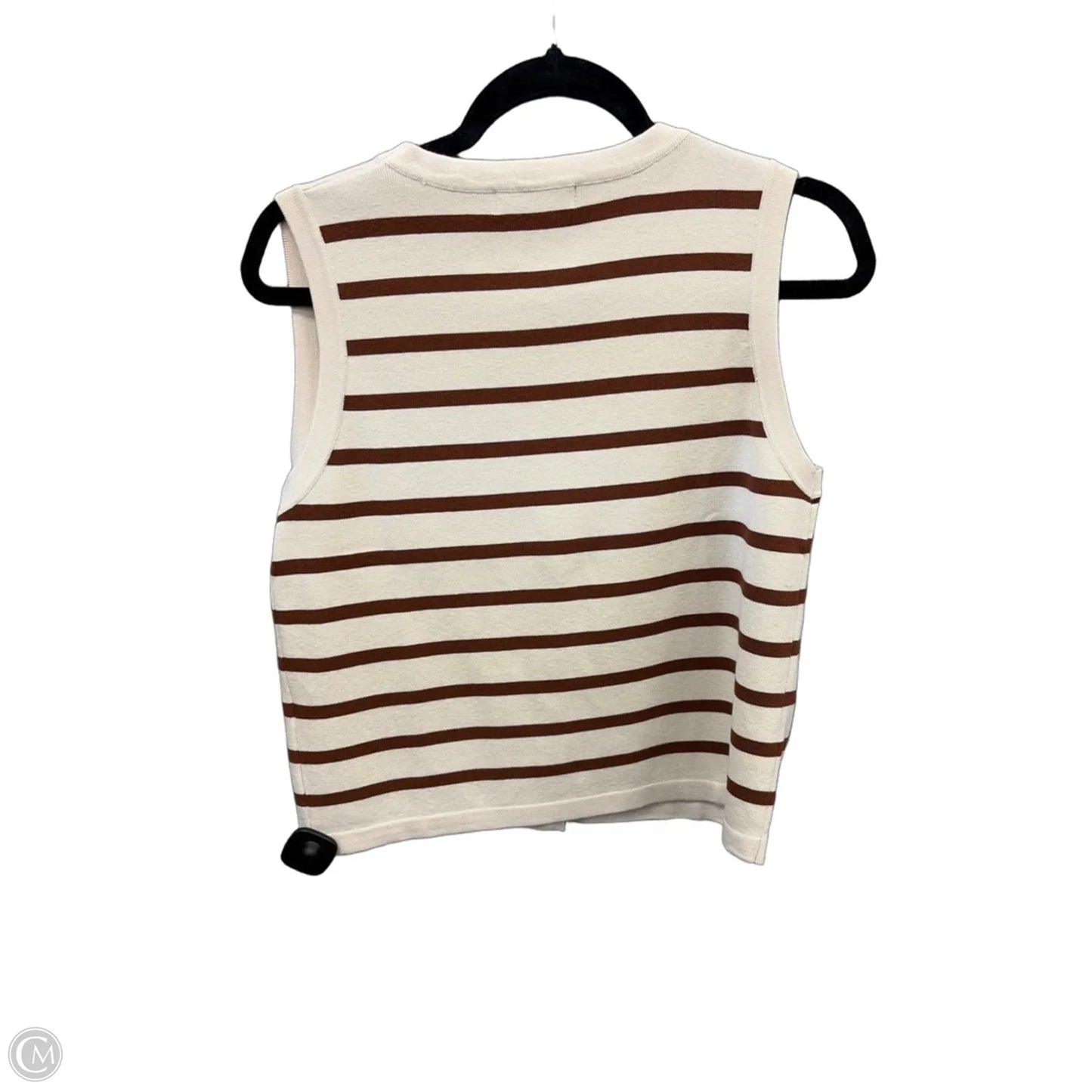 Top Sleeveless By Lillusory In Striped Pattern, Size: M