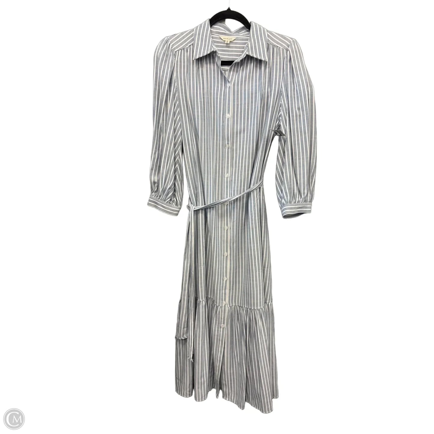 Dress Casual Midi By Max Studio In Striped Pattern, Size: M