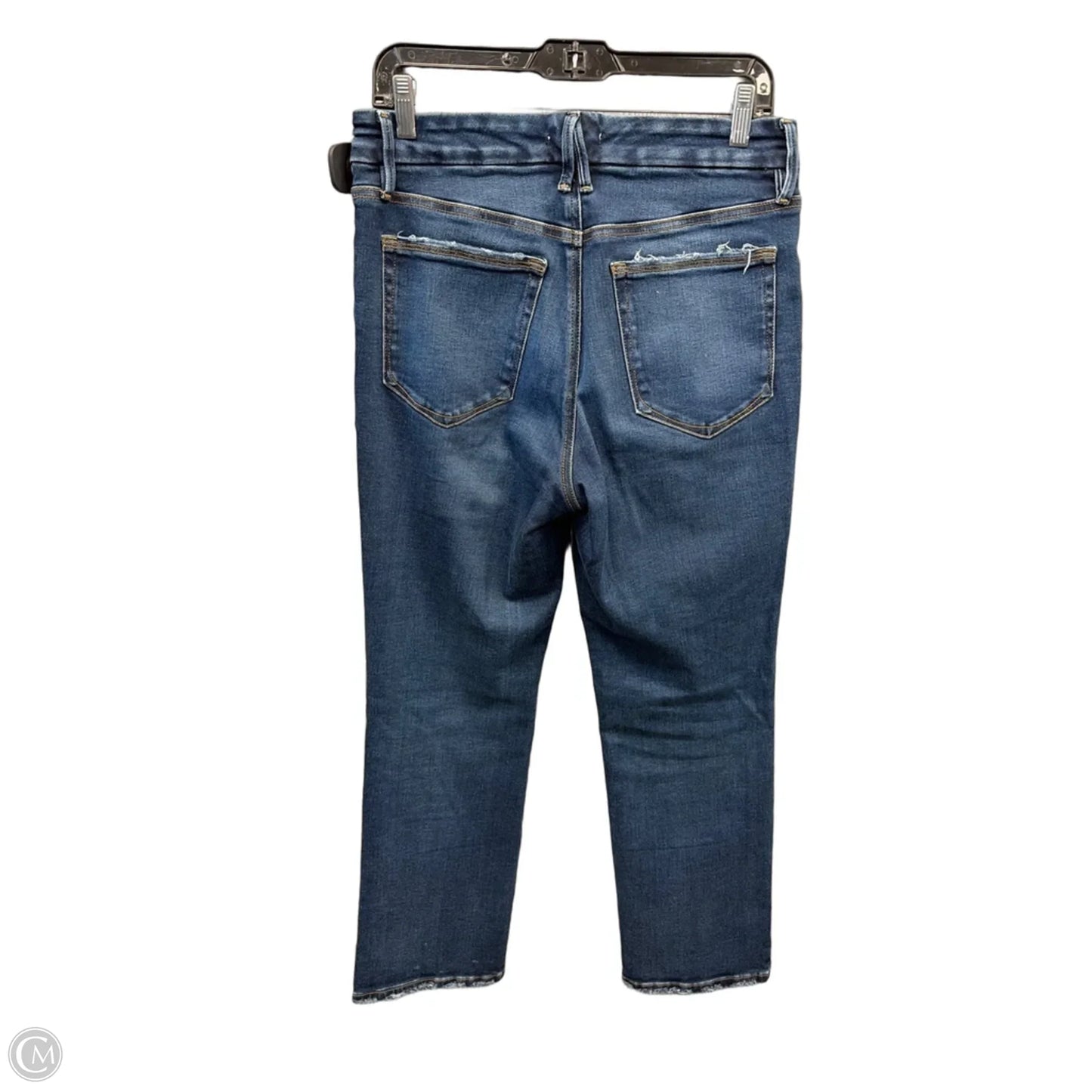 Jeans Straight By Good American In Blue Denim, Size: 10