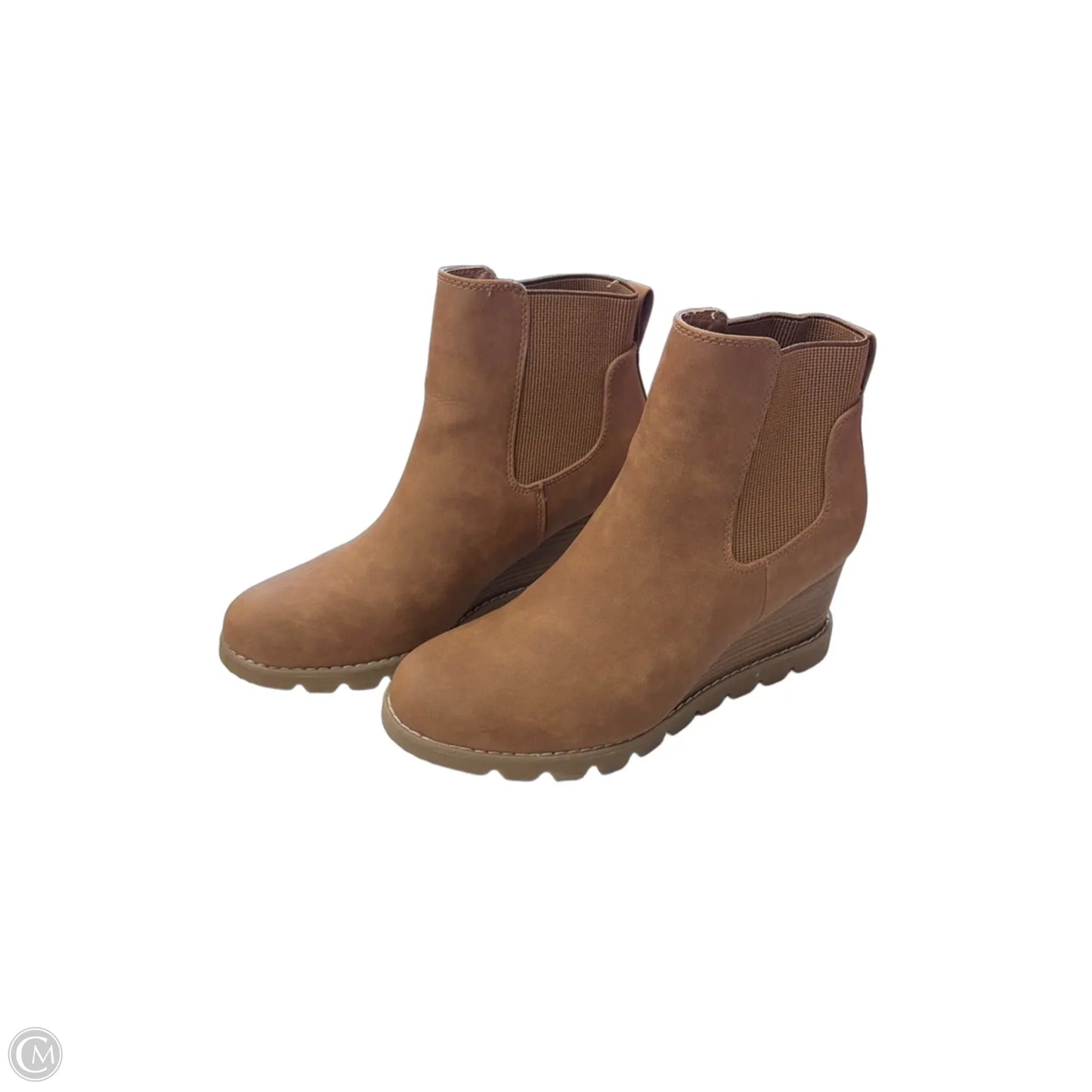 Boots Ankle Heels By Universal Thread In Brown, Size: 9