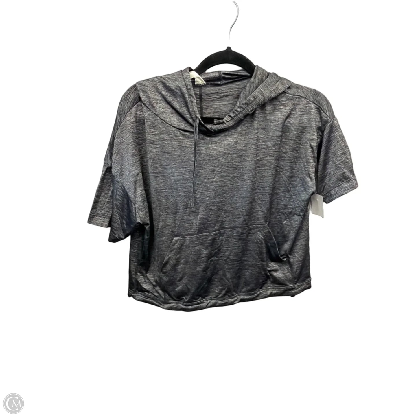 Athletic Top Short Sleeve By Fabletics In Grey, Size: Xs