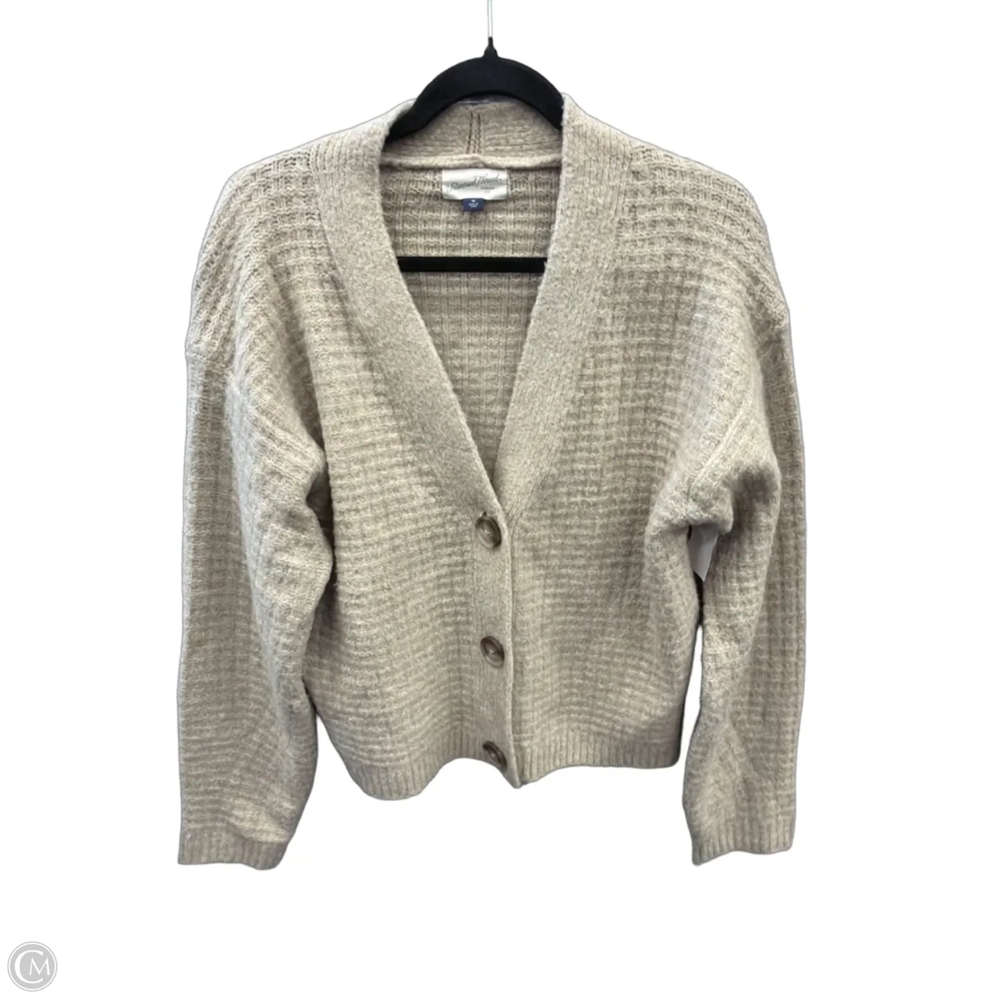 Sweater Cardigan By Universal Thread In Tan, Size: M