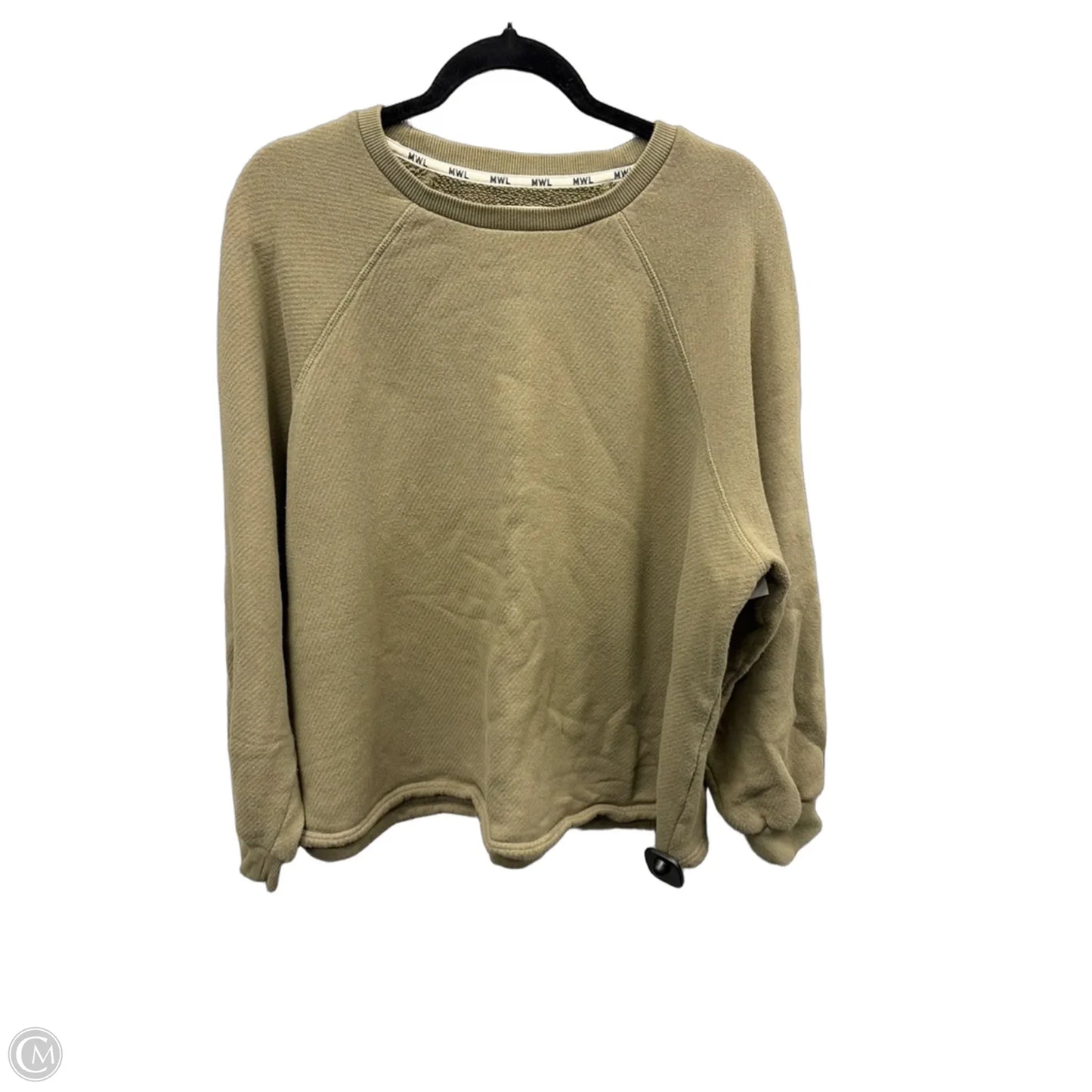 Sweatshirt Crewneck By Madewell In Green, Size: 1x