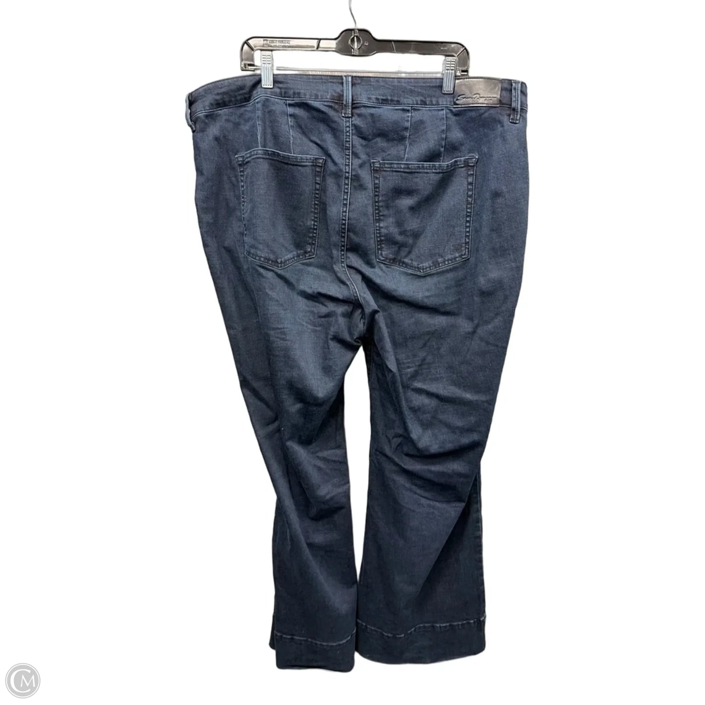 Jeans Wide Leg By Seven 7 In Blue Denim, Size: 20