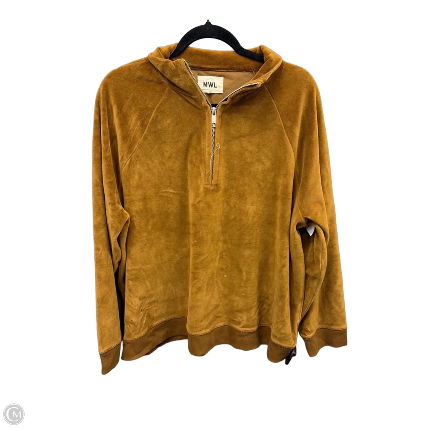 Top Long Sleeve By Madewell In Gold, Size: Xxl