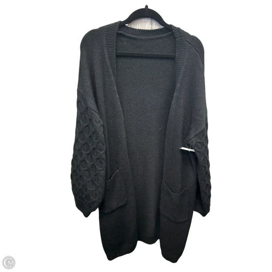 Sweater Cardigan By Clothes Mentor In Black, Size: Xl