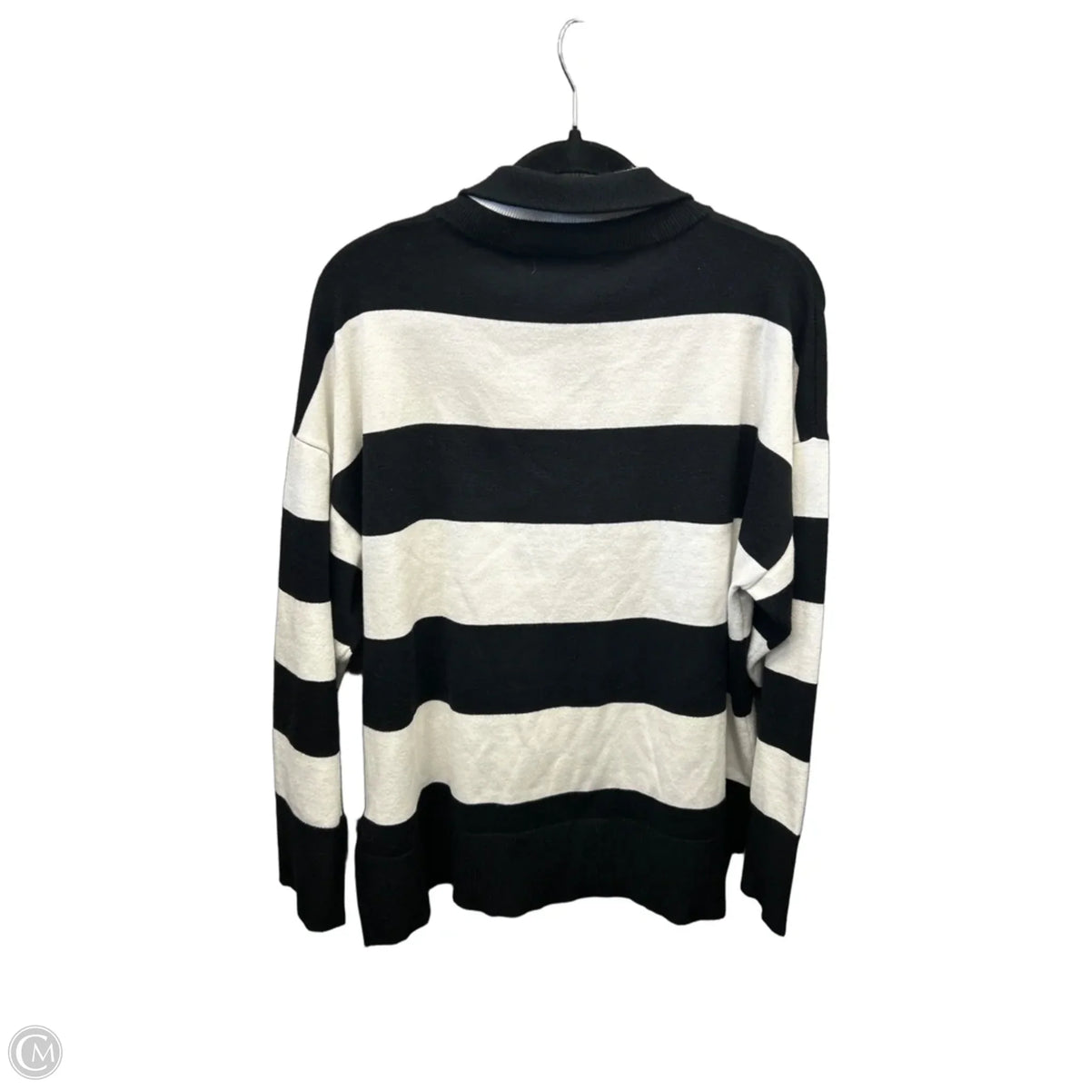 Sweater By Clothes Mentor In Striped Pattern, Size: M