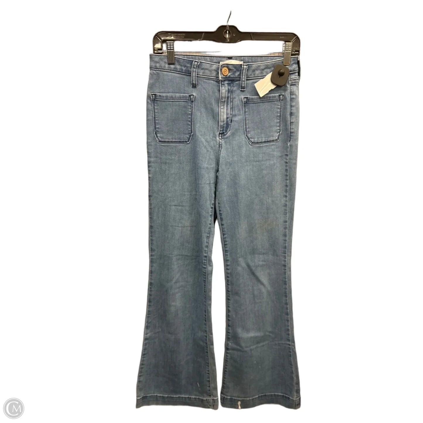 Jeans Flared By Lc Lauren Conrad In Blue Denim, Size: 4