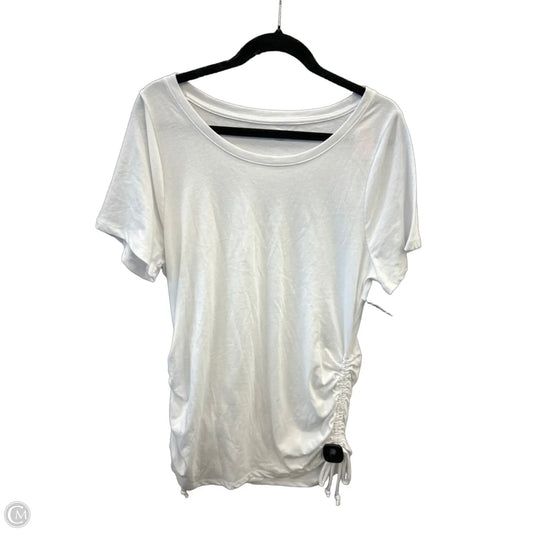 Top Short Sleeve By Lane Bryant In White, Size: Xl
