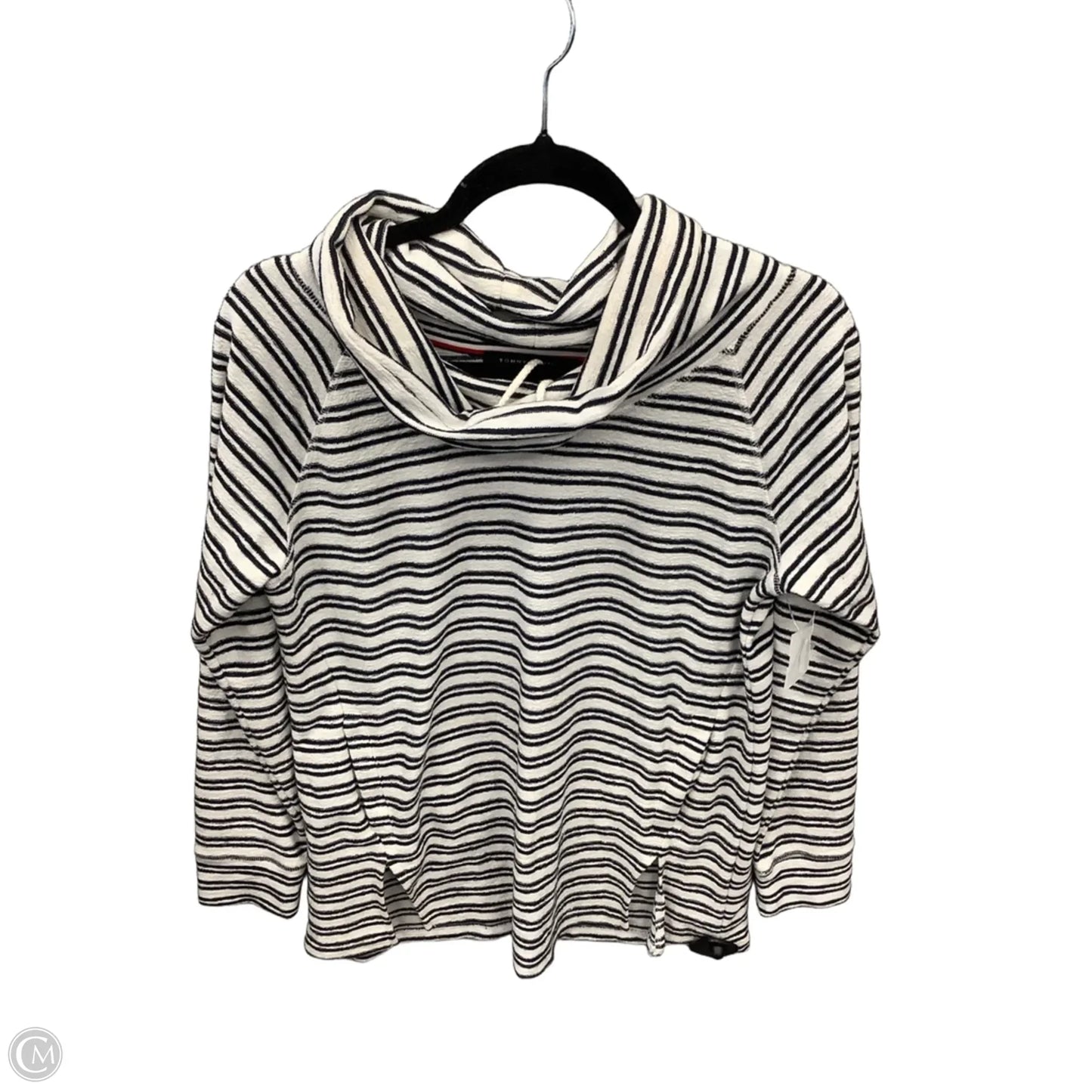 Top Long Sleeve By Tommy Hilfiger In Striped Pattern, Size: M