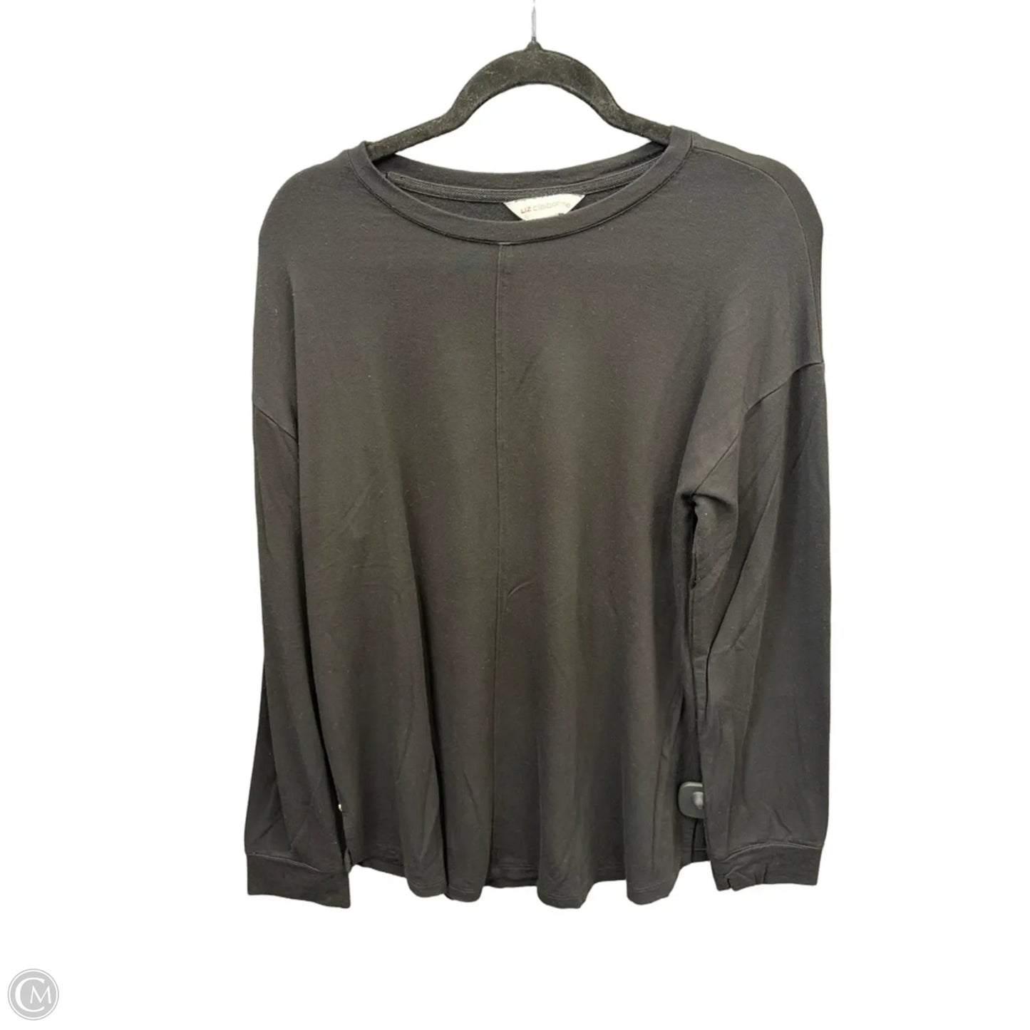 Top Long Sleeve By Liz Claiborne In Black, Size: L