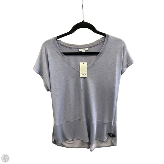Top Short Sleeve By Bar Iii In Purple, Size: M