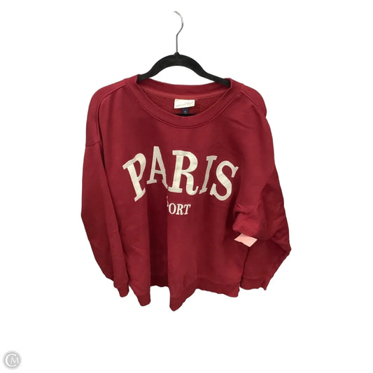 Sweatshirt Crewneck By Universal Thread In Red, Size: Xxl