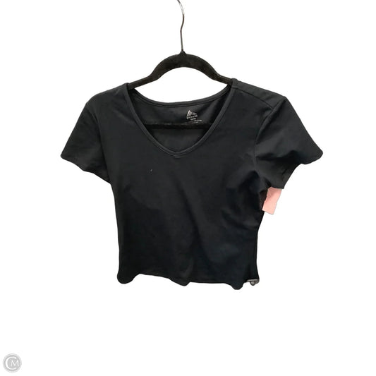 Athletic Top Short Sleeve By Rbx In Black, Size: M