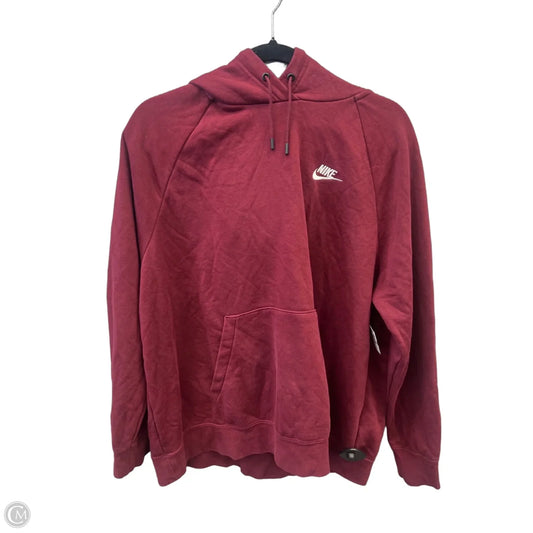 Athletic Sweatshirt Hoodie By Nike Apparel In Red, Size: 1x