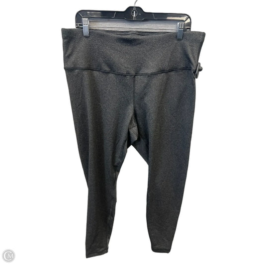 Athletic Leggings By 90 Degrees By Reflex In Grey, Size: 1x