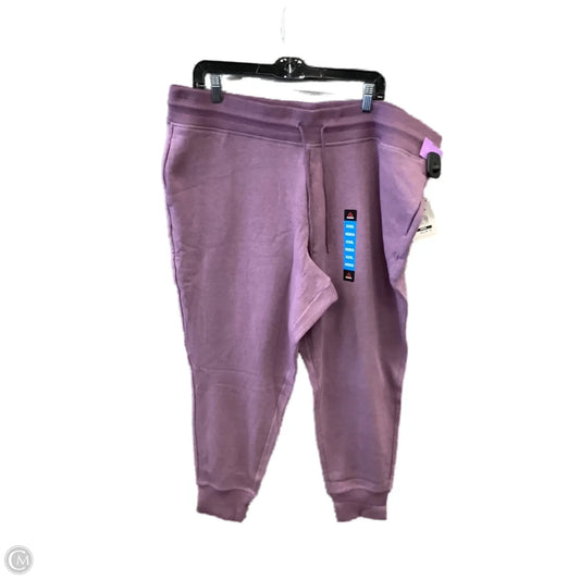 Pants Lounge By Reebok In Purple, Size: 3x