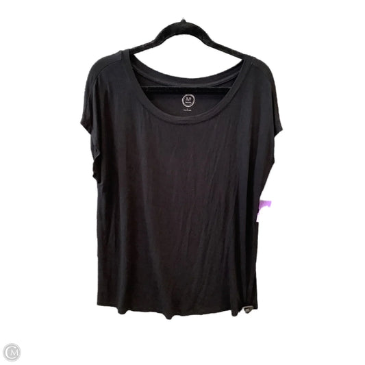 Top Short Sleeve By Maurices In Black, Size: L