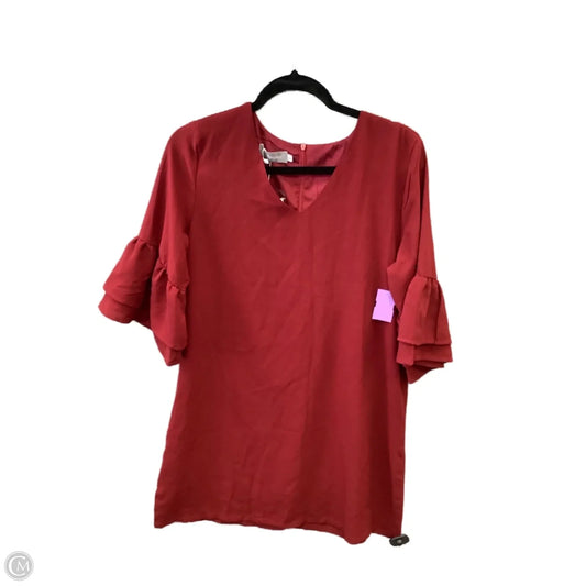 Dress Casual Short By Clothes Mentor In Red, Size: L