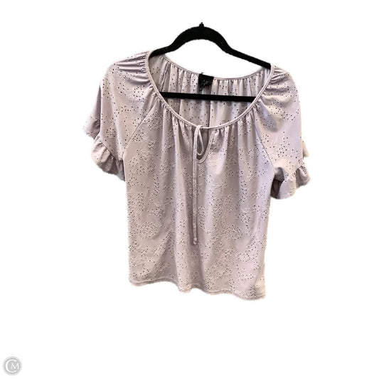 Top Short Sleeve By W5 In Purple, Size: S