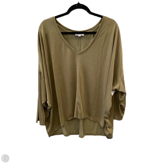 Top Long Sleeve By Ophelia Roe In Green, Size: 3x