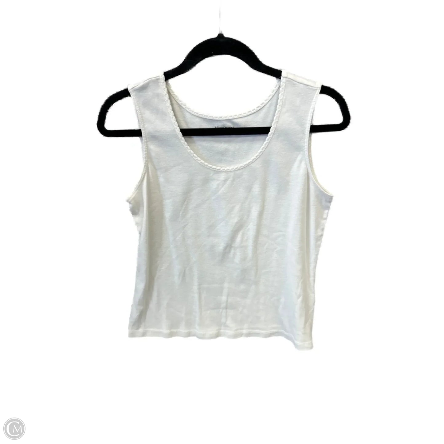 Top Sleeveless By Studio Works In White, Size: L