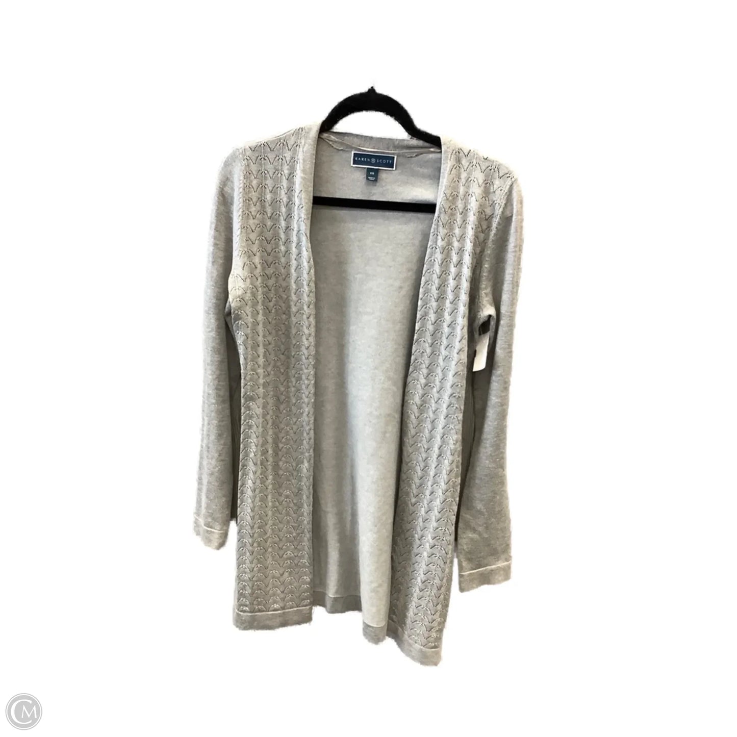 Cardigan By Karen Scott In Grey, Size: Xs