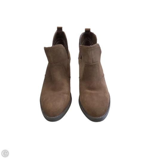 Boots Ankle Heels By Vintage In Brown, Size: 9